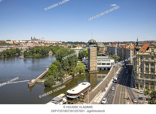 Prague city view from Dancing house, July 3rd, 2018. (CTK Photo/Vladimir Houdek)