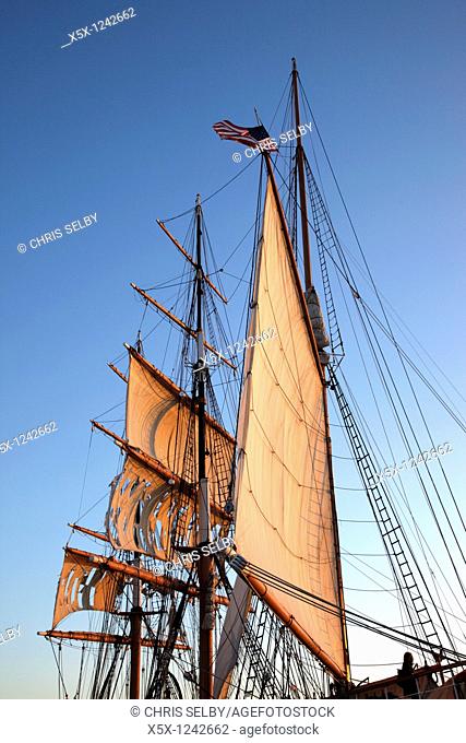 Star-of-India sailing ship at the Maritime Museum in San Diego, California, USA