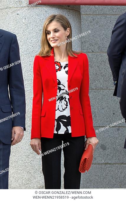 King Felipe VI of Spain and Queen Letizia of Spain attend the CSIC 75th anniversary event in Madrid Featuring: Queen Letizia Where: Madrid
