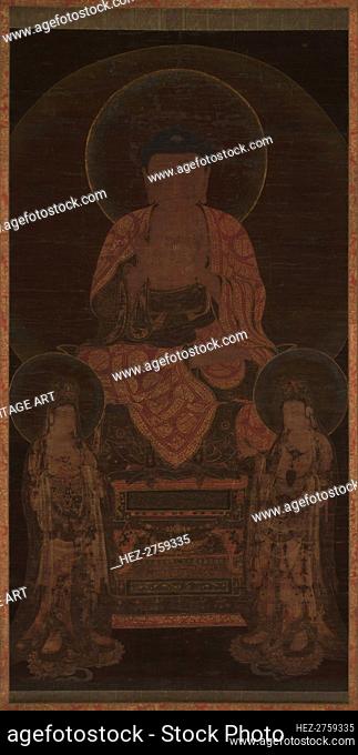 Amitabha triad, ca. 13th century. Creator: Unknown