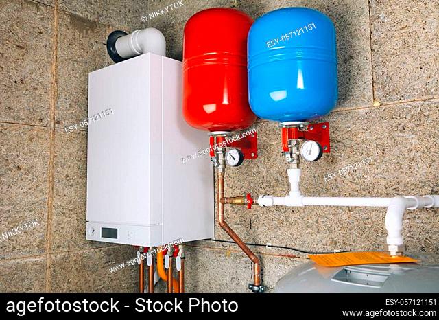 modern boiler room independent heating system