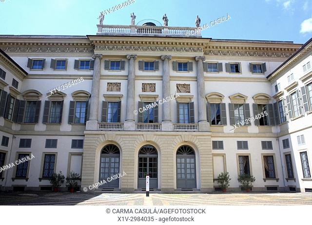 Villa Reale, Galleria d'Arte Moderna or Modern Art Gallery. Milan, Italy. Close to Giardini Pubblici