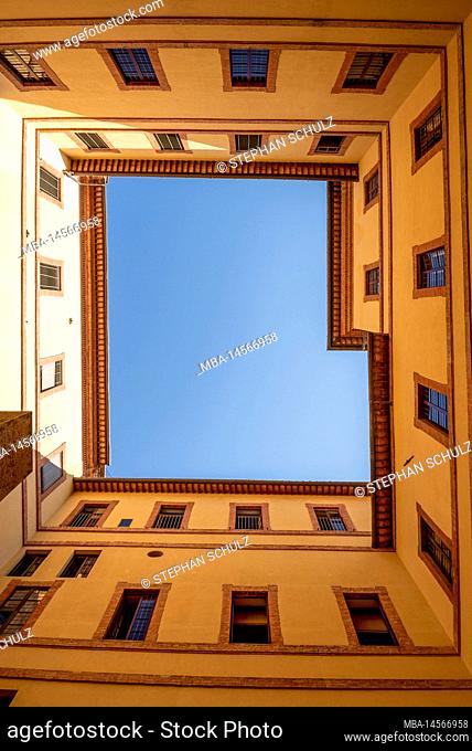 Blue sky, Palazzo Del Rettorato, University of Siena, Tuscany, Italy