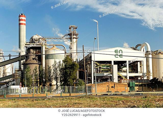Cellulose factory, San Juan del Puerto, Huelva province, Region of Andalusia, Spain, Europe