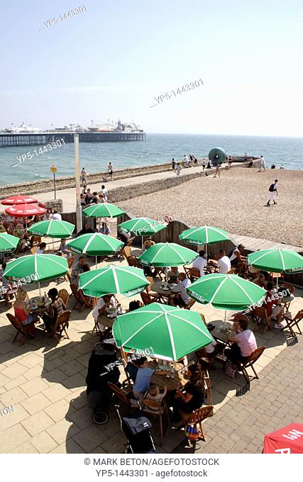 Cafe at Brighton Beach Sussex