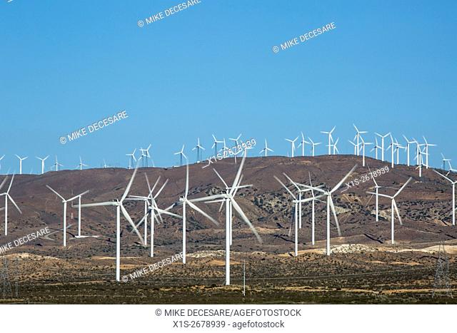 Wind Turbines near Palm Springs, California, are among the 13, 000 in California that provide over 6 percent of California's energy service