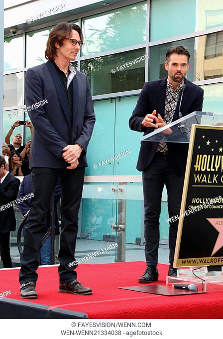 Rick Springfield Honored With Star On The Hollywood Walk Of Fame Featuring: Rick Springfield, Jason Thompson Where: Hollywood, California