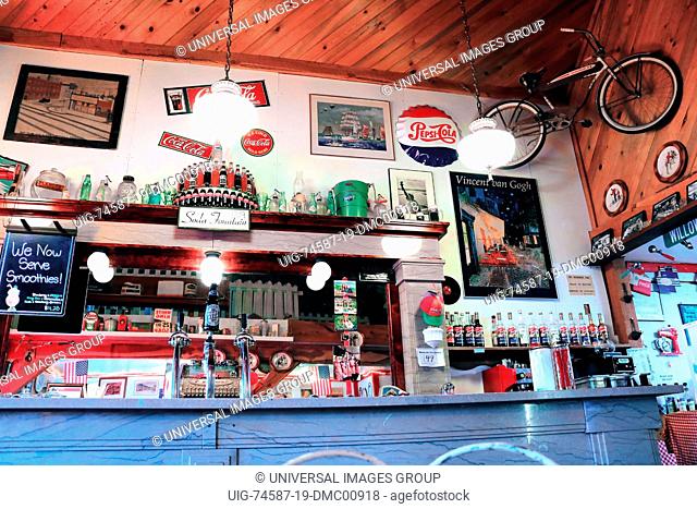 Old time soda fountain in Red Lodge Montana