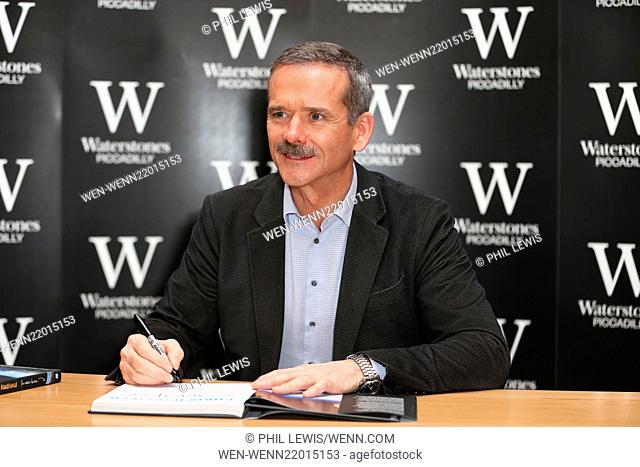 Chris Hadfield signs copies of his new book 'You Are Here' at Waterstones Piccadilly London Featuring: Chris Hadfield Where: London