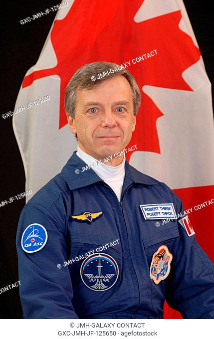 Canadian Space Agency astronaut Robert Thirsk, Expedition 2021 flight engineer, takes a break from training in Star City, Russia to pose for a portrait