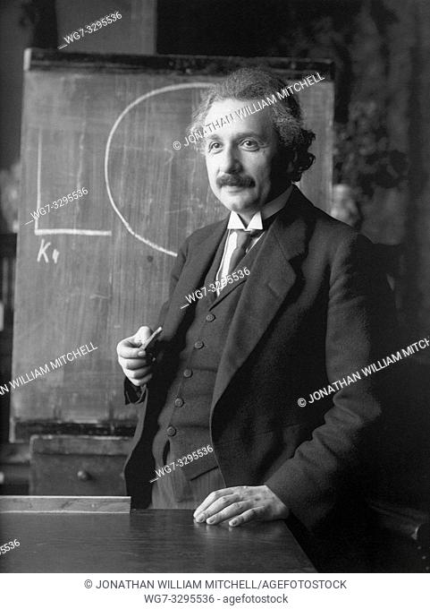 AUSTRIA Vienna -- 1921 -- Albert Einstein during a lecture in Vienna Austria -- Picture by F Schmutzer/Atlas Photo Archive