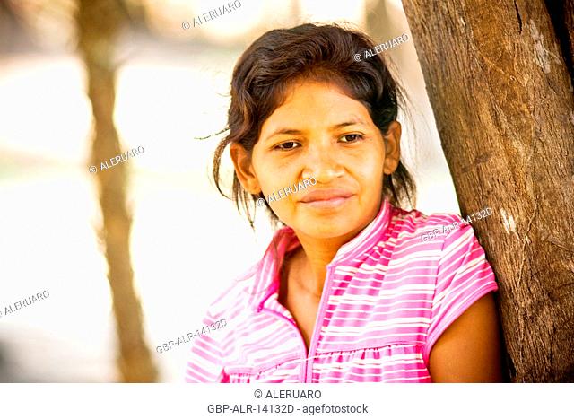 Young, Terra Preta Community, Negro River, Iranduba, Amazonas, Brazil