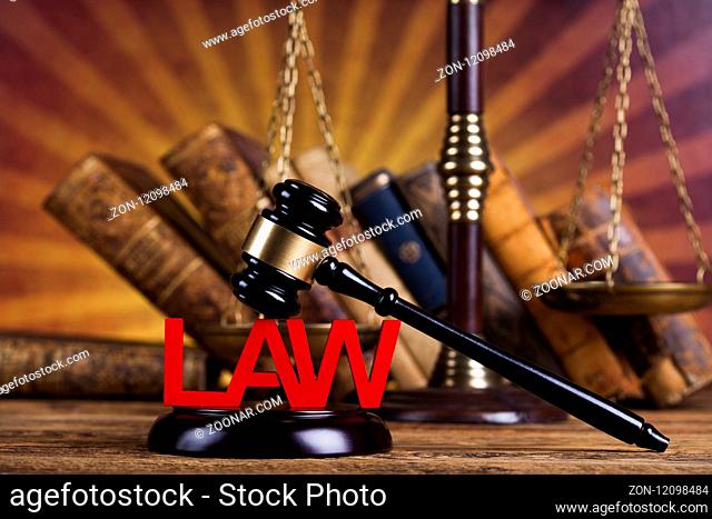 Court gavel, Law theme, mallet of judge