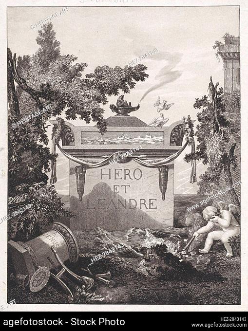 Frontispiece to Hero and Leander, 1801. Creator: Philibert Louis Debucourt