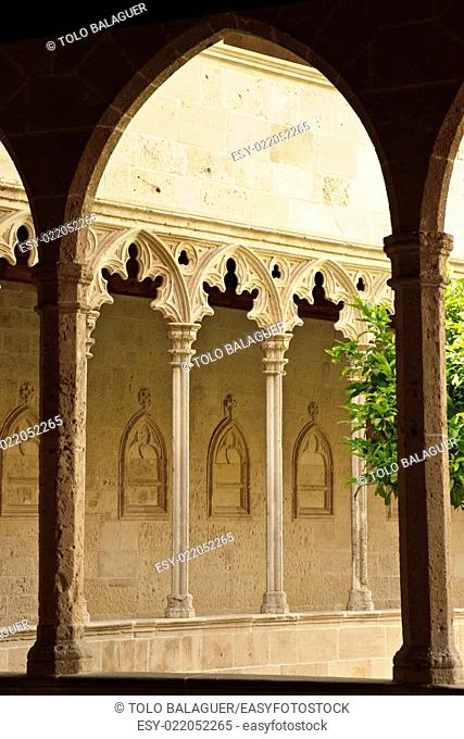claustro de Sant Francesc. siglo XIV. Majorca, Balearic Islands, Spain
