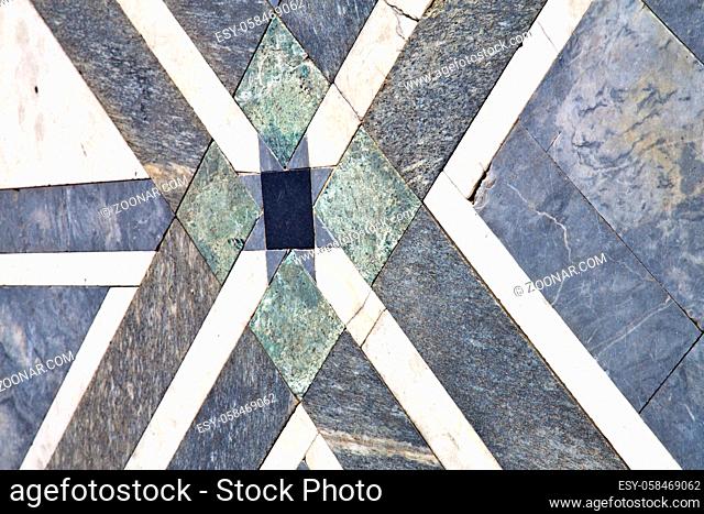 busto arsizio street lombardy italy varese abstract  pavement of a curch and marble