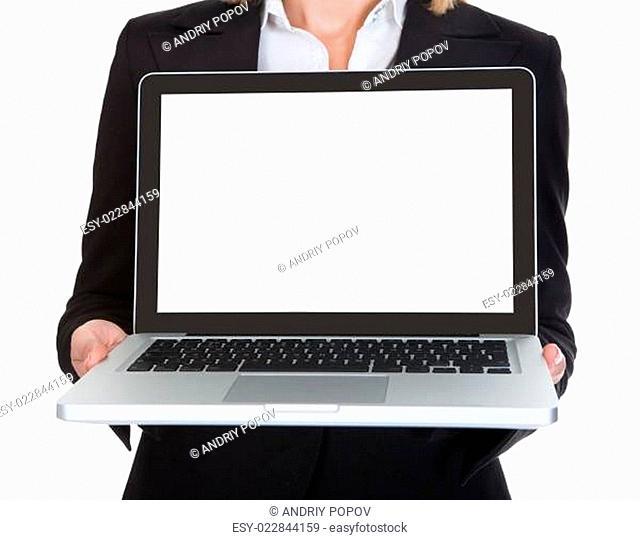 Female Architect Holding Laptop