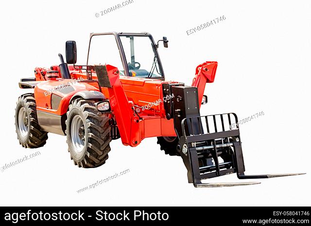 container handler isolated on white background