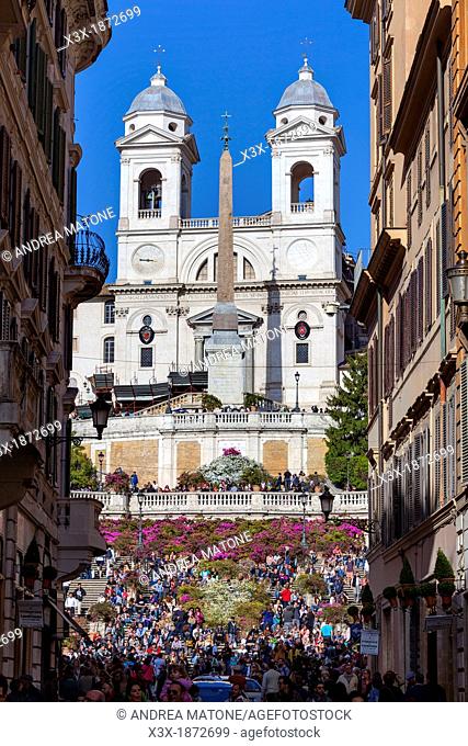Church Trinita' dei Monti Piazza di Spagna Rome Italy