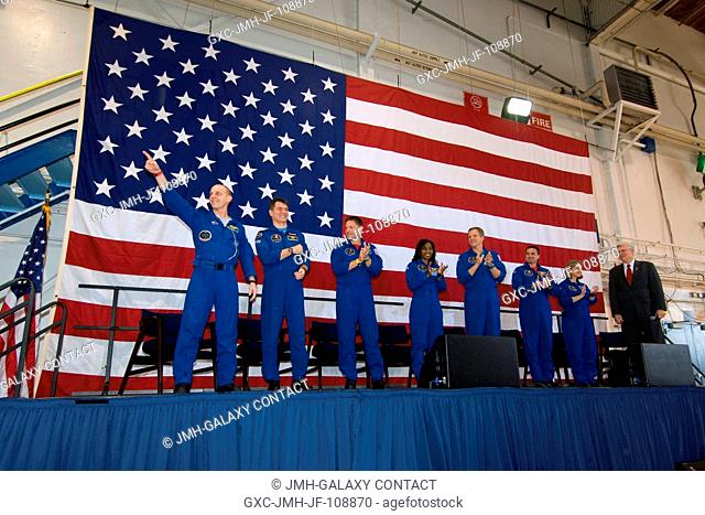 The crew of the STS-120 mission was welcomed home to Houston Nov. 8, following the landing of Space Shuttle Discovery in Florida on Nov. 7