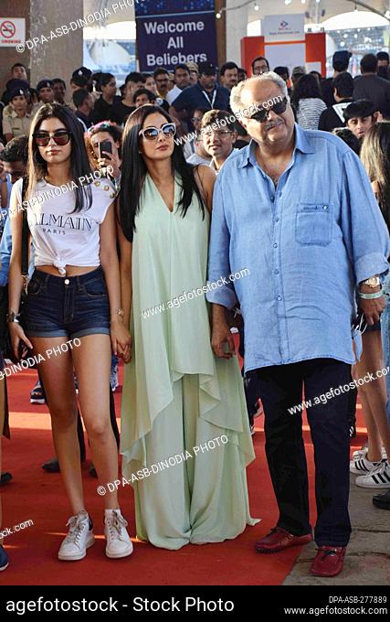 Sridevi, Indian actress, wife, husband, Boney Kapoor, daughter, Khushi Kapoor, red carpet, music concert, Mumbai, India, 10 May 2017