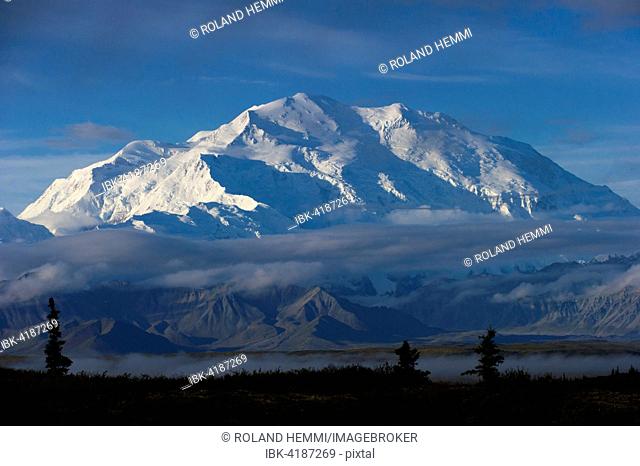 Snowy Mount McKinley, Denali National Park, Healy, Alaska