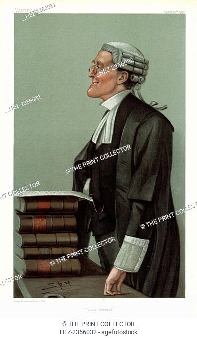 'Vicar General', 1902. Charles Alfred Cripps KC MP, British barrister and politican. Cripps (1852-1941) became a QC in 1890 and served as Attorney General to...