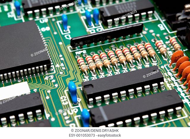 Fragment of a computer printed-circuit-board