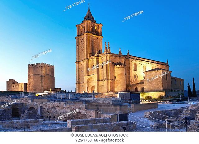 Alcazaba and Mayor Abbey Church, La Mota Fortress, Alcala la Real, Jaen-province, Spain