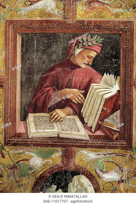 Italy - Umbria Region - Orvieto, Cathedral. Chapel of San Brizio. Luca Signorelli (1445-1523), Dante Alighieri