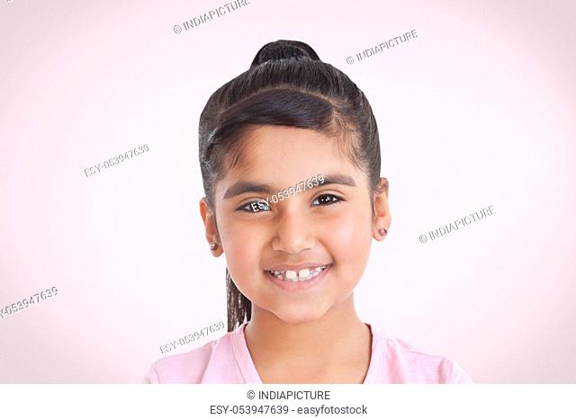 Portrait of little girl smiling