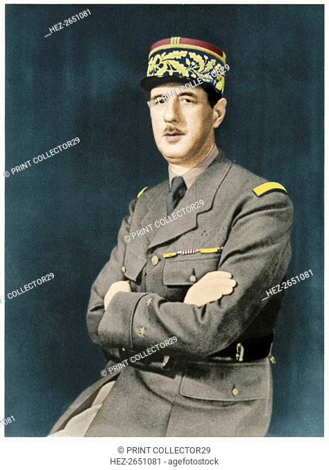 Charles Andre Joseph Marie De Gaulle, 1940. Artist: Unknown