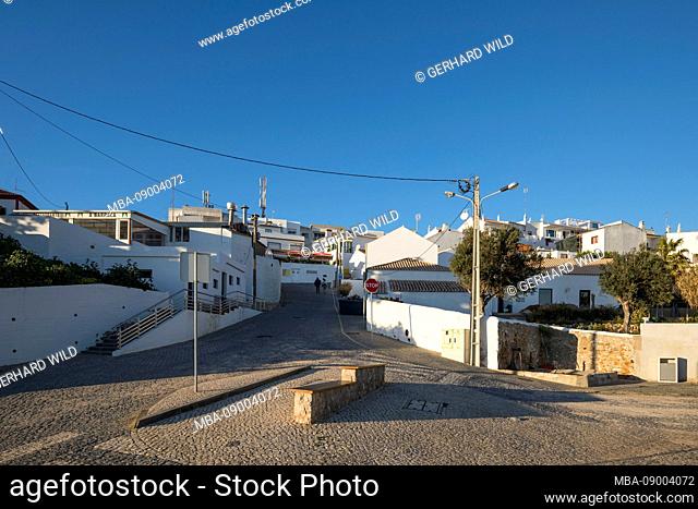 The village of Burgau, the village is located in the natural park Parque Natural do Sudoeste Alentejano and Costa Vicentina, Algarve, Faro, Portugal