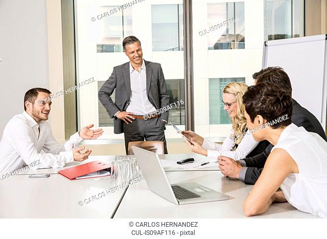 Businesspeople meeting in conference room