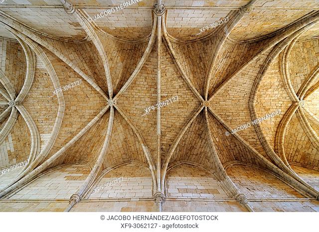 Cistercian monastery of Santa María de Huerta. Refectory vault. Soria province. Castilla y León Spain