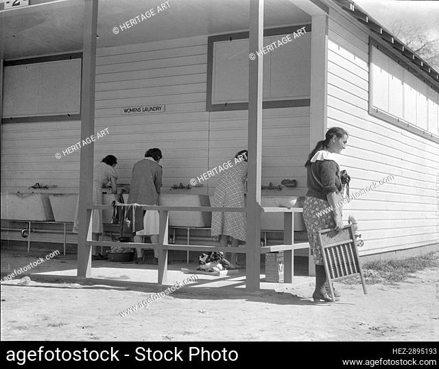 Some of the facilities of the Kern County migrant camp, California, 1936. Creator: Dorothea Lange