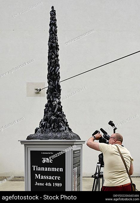 The Pillar of Shame statue by Danish artist Jens Galschiot to remember the massacre in Tiananmen Square in Beijing in 1989 was unveiled in the DOX Centre of...