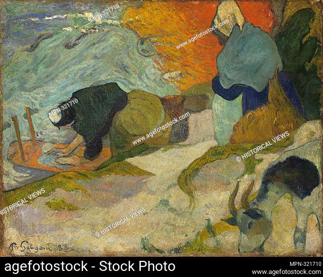 Washers in Arles, c. 1888, by Henri Eugène Paul Gauguin (1848–1903)