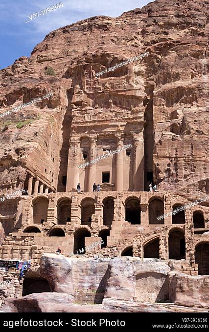 Petra, the Urn Tomb. Ma'an Governorate, Jordan