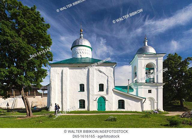 Russia, Pskovskaya Oblast, Stary Izborsk, ruins of the oldest stone fortress in Russia, Church of Saint Nicholas