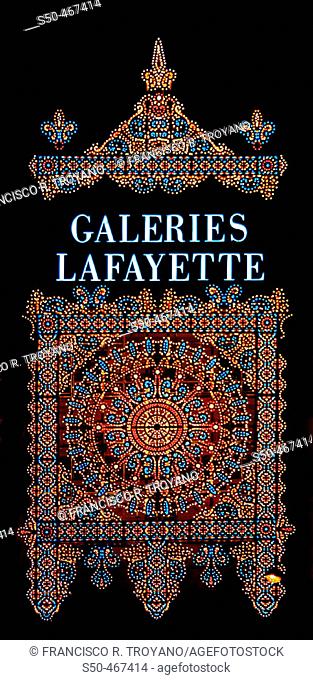 Galeries Lafayette department store, París. France