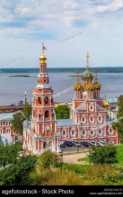 Church of the Nativity of the Blessed Virgin Mary better known as Nativity or Stroganov is a Russian Orthodox church, located in Nizhny Novgorod, Russia