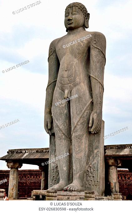 Monolithic Gomateshwara (Bahubali) statue at Karkala, Karnataka, India