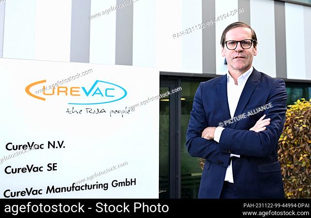 20 November 2023, Baden-Württemberg, Tübingen: Alexander Zehnder, CEO of the biotechnology company Curevac, pictured at the company headquarters