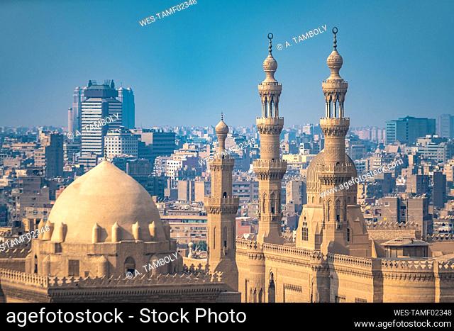 Egypt, Cairo, Salah El Deen Squarewith¶ÿMosque-Madrassa of Sultan Hassan and Al Refaai Mosque