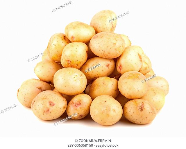 Big heap of raw potatoes