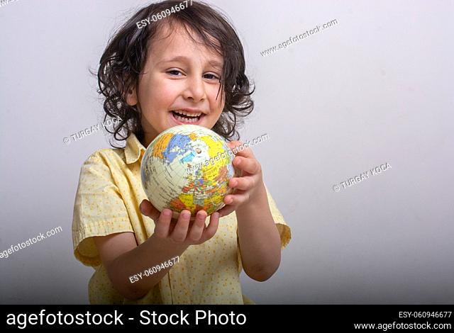 Earth globe in hands as Environment and save planet concept