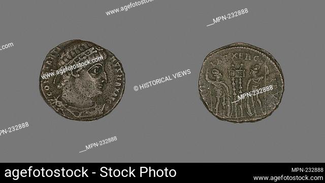 Coin Portraying Emperor Constantine I or Emperor Constantine II - AD 307/337 - Roman - Artist: Ancient Roman, Origin: Roman Empire, Date: 307 AD–337 AD