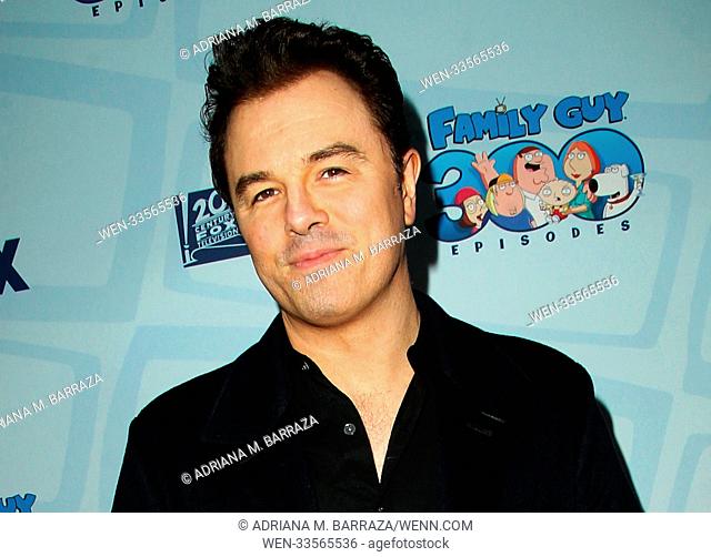 'Family Guy' 300th Episode Party held at Cicada Restaurant in Los Angeles Featuring: Seth MacFarlane Where: Los Angeles, California