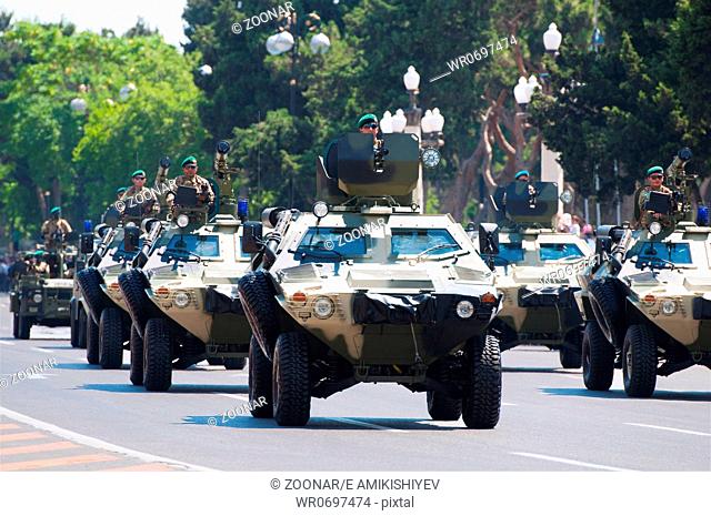 BAKU - 26 June 2011 - Miliatary Parade in Baku, Azerbaijan on Army Day